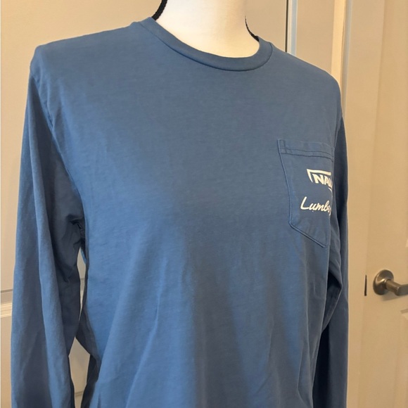 NAU lumberjacks college blue long sleeve graphic back tee size M - Picture 4 of 8